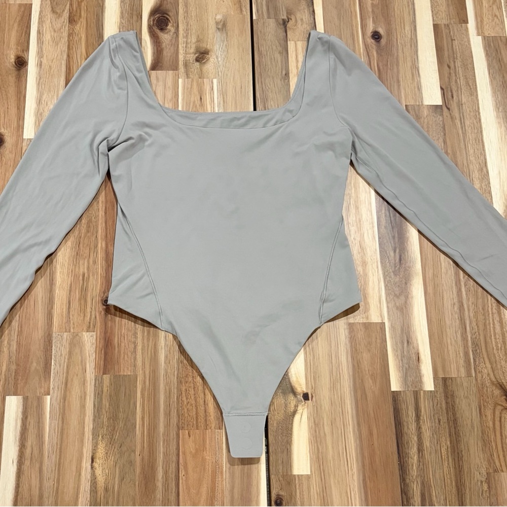 Lululemon Athletica Long Sleeve Square Neck Align Bodysuit—Size M Balletcore 🩰